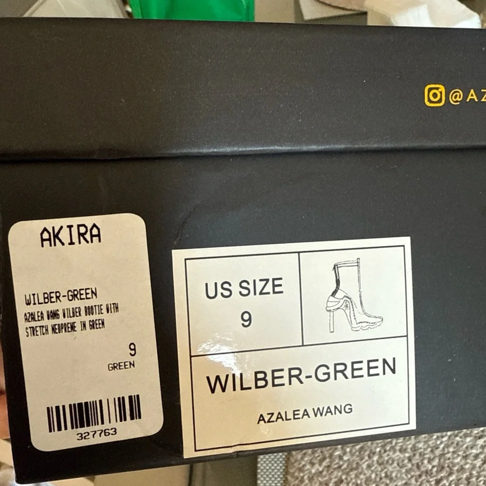 Azalea Wang Sneakerina Green Women's Boots - Picture 5 of 5